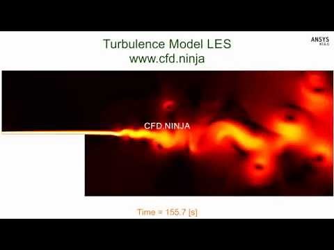 🥇 ANSYS CFX - Turbulence Model - LES