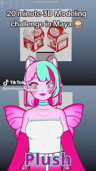 Practicing 3 D modeling! We dont usually model anything so this was great practice! If you have any tips pleasseee let us know! #3dmodeling #art #vtubers #animation