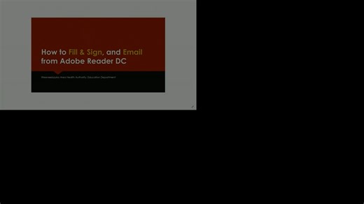 How to Fill, Sign, and Email PDF Docs in Adobe Acrobat Reader DC