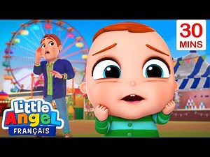 Oh, non ! Perdu au parc d'attractions! | Le monde de Bébé Louis | Little Angel Français - Comptines