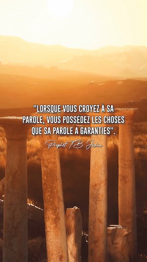 Le Prophète TB Joshua révèle le résultat de la croyance en la Parole de Dieu : "Vous possédez les choses que Sa Parole a garanties". | TB Joshua Ministries - Français