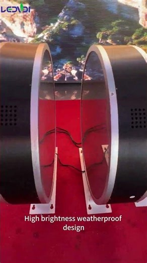 outdoor Logo led display.Make your brand impossible to ignore. #ledvdi#roundleddisplay