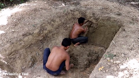 A $0 Bamboo House and Pool Built Entirely by Bare Hands in the Heart of Nature