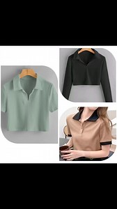 Product: Polo Crop Top, Band: Skylar Fabric: Ribbed Cotton fabric #polotop #bestsellingpolo #womenstylisttop #bestsell #viralreelsシ | Export clothing