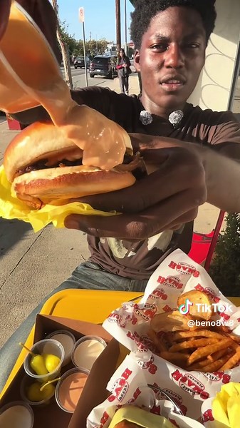 Food review TikTok clip — short food review video