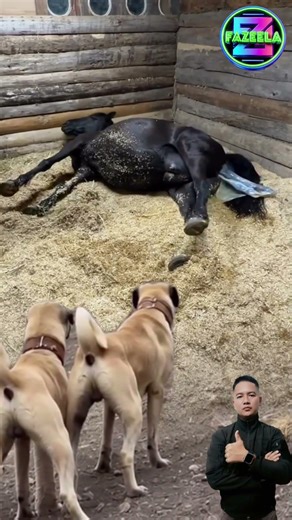 "😭Saat Kuda berjuang melahirkan sendiri.😍Hanya ada satu yang setia menunggu.”#shorts #animals #viral