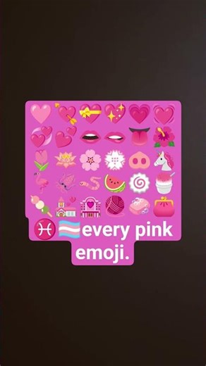 pink emoji🩷