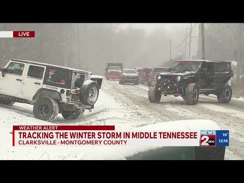 Winter weather causing hazardous road conditions in Clarksville, TN