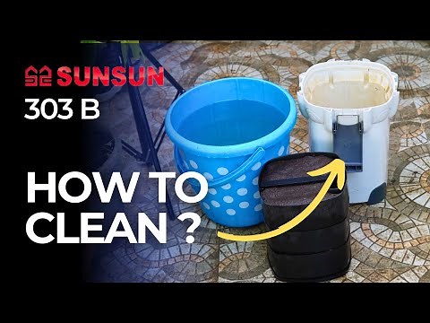 Sunsun Canister Filter Cleaning - How to Clean Sunsun 303B Aquarium Filter?
