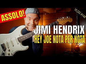 How to play Hey Joe by Jimi Hendrix - Tutorial Solo Jimi Hendrix ITA