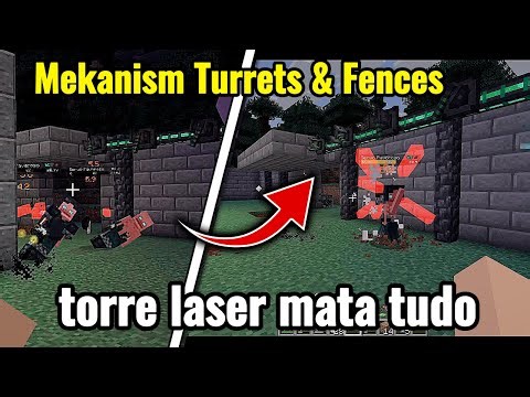 minecraft torres laser que matam tudo Mekanism Turrets & Fences apocalypse #11