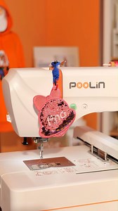 80K views · 522 reactions | Here’s a relaxing step-by-step of making this pink bell charm using our Poolin embroidery machine. Perfect for beginners and super fun to customize with names or glitter vinyl. #poolinembroiderymachine #embroiderymachine #customcharms #appliqueembroidery #asmr | Poolin Embroidery Sewing Machine | Facebook