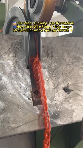 Unbelievable!🤩The Evolution of steel wire rope:from a rigid straight line to an elastic springy wire!🔥#wirerope#steelwirerope#tiktok#tiktokindia#tt#viraltiktok#following
