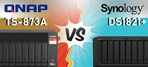QNAP TS-873A vs Synology DS1821  NAS Drive Comparison