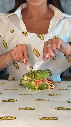 You're either making a mess… or silently judging the one who is.How are you eating the Avowich?⬇️ #avowich #avolution #avocado #whichwich #wich | Which Wich