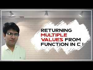 Returning multiple values from a function in C