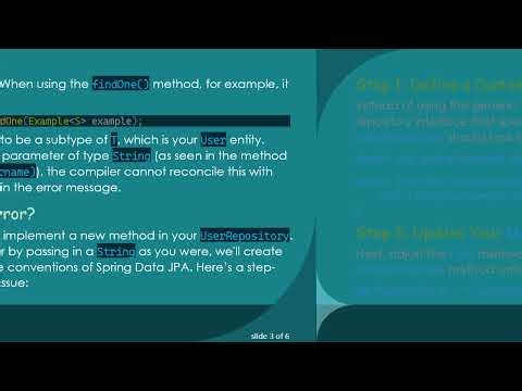 Addressing the Inferred type 'S' for type parameter 'S' Error in Spring Boot UserController