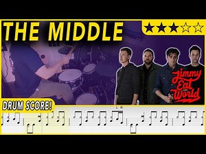 The Middle - Jimmy Eat World | DRUM SCORE Sheet Music | #515 DRUMSCRIBE