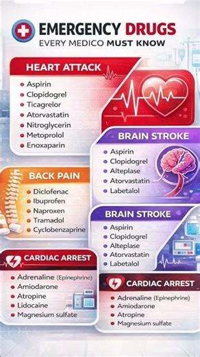 “Emergency Drugs Everyone Should Know 👨‍⚕️” #viral #shortsfeed