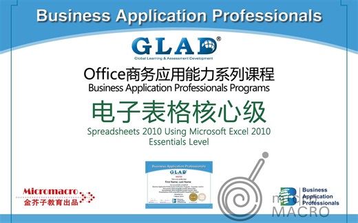 Office商务应用 电子表格 核心级