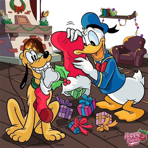 Pluto and Donald Duck Christmas