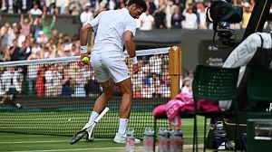 Novak Djokovic smashed racket against Wimbledon net post in fit of rage long before fan outburst