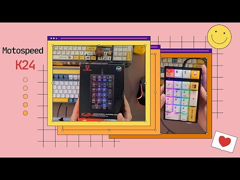 Motospeed K24 Mini Numpad RGB Backlight Keyboard