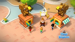 The Wooden Squirrel Toy Stand, a beautiful addition to the Snow White collection, infuses your Kingdom with the enchanting spirit of the forest. This charming wooden squirrel, holding a golden hammer, captures the joyful essence of Snow White's animal friends, infusing your park with a cozy, nostalgic feel. 🌿✨ | Disney Magic Kingdoms