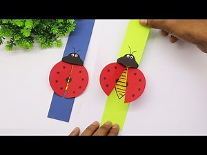 DIY Paper Ladybug - Fun Back-to-School Project and Handmade Paper Toys