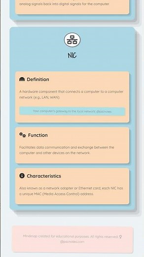 Network Interface Components NICs, Modems within a standalone system context