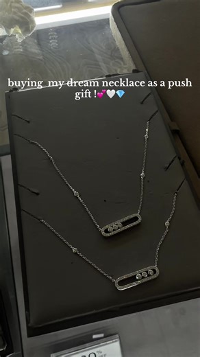 I’m so in love!! @Messika #necklace #messika #pushgift #shoppinghaul | necklace