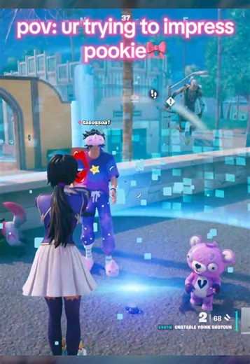 Gaming Couple's Quick Kiss Before Victory Royale