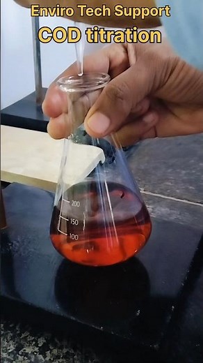 COD Titration with FAS using ferroin indicator #COD #titration