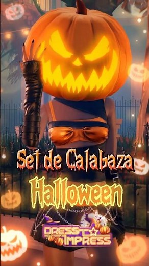 NUEVO! 🎃 SET DE CALABAZA HALLOWEEN EN DRESS TO IMPRESS #dresstoimpress #roblox #dti #robloxshorts