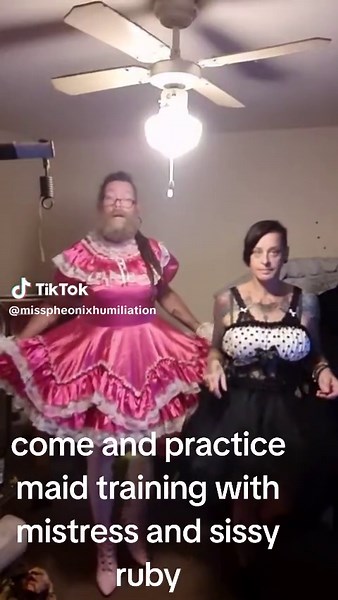 Maid Training Session with Mistress and Sissy Ruby