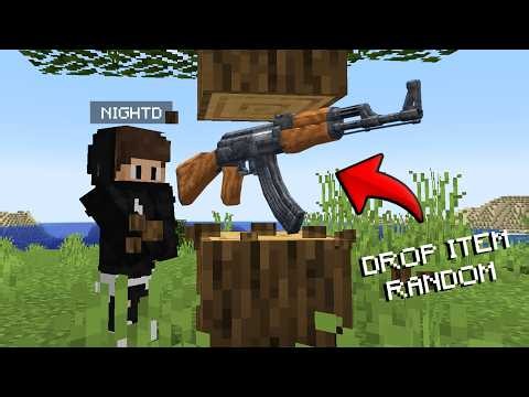 Minecraft But Every Drop Is A Weapon