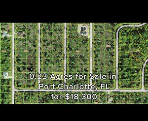 Are you ready to start an adventure as a new land owner? Do you want to experience the freedom that comes from owning your own piece of Florida? We're excited to offer 0.23 acres of raw land in the beautiful area of Port Charlotte, Florida, where the sunshine is always shining and the opportunities for freedom are endless. #land #realestate #property #investing #cheap #forsale #sale #vacantland | Land Century | Facebook