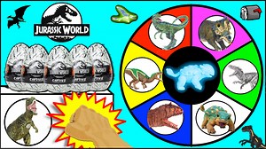 Jurassic World Camp Cretaceous CAPTIVZ DINOSAUR EGGS Spinning Wheel Slime Game Watch more great dinosaur and Godzilla videos and follow us. | ToyPals.tv