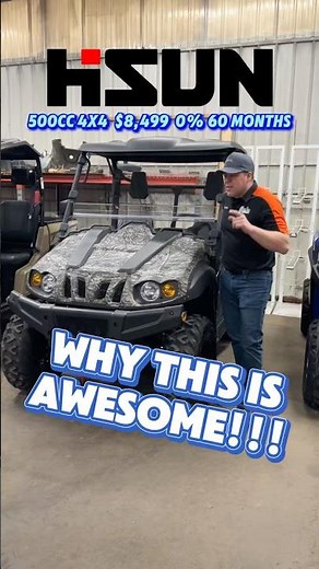 👉Why the HS500 is Awesome!!! Only $8500, 0% for 60 HISUN Motors Corp., USA