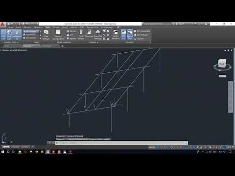 Design solar panel structure AUTOCAD