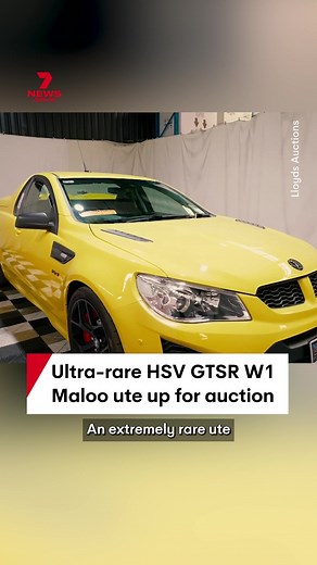 Rare 2017 HSV GTSR W1 Maloo Ute Up for Auction