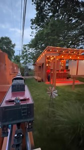 The full ride on my backyard fence train