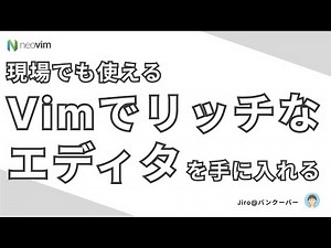 Vim(Neovim) で VSCode のようなエディタの機能を再現するには