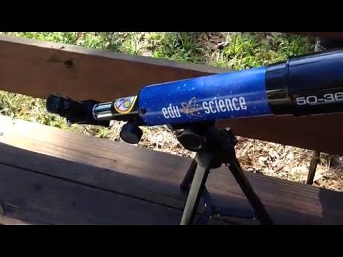 Review Edu Science Land & Sky 360 Tabletop Refractor Telescope - Blue