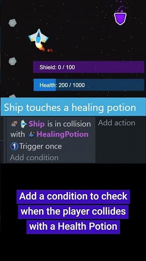 How To Heal The Player In Your Game - GDevelop