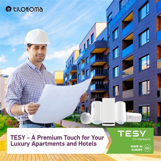 TESY, a European brand renowned for innovation, offers world-class geysers for modern living. With a slim Italian design, eco-smart features, and durable build quality, models like BelliSlimo, BiLight, and Anticalc Reversible deliver fast heating, WiFi control, and long-lasting reliability. So, choose TESY, choose European perfection. #EuropeanExcellence #SmartHeating #PremiumGeyser #EnergyEfficient #ItalianDesign #TESY #Tilottoma Available at all Tilottoma Experience centers. Hotline number Hat