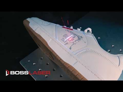 UV Laseer Engraving Sneaker | BOSSLASER