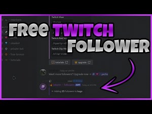 How to get Free Twitch Follower ( Discord ) Working in 2024!