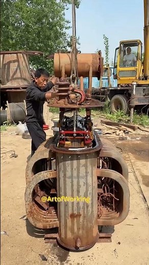 Lifting Transformer Core and Coil Assembly for Maintenance 🚧