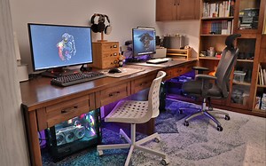 【情侣书房】双人游戏书房桌面搭建，我家的书房 room tour